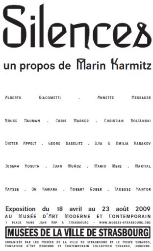 Silences, un propos de Marin Karmitz