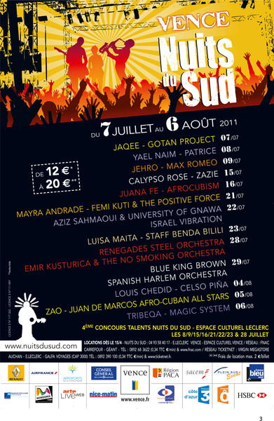 Festival Nuits du Sud 2011