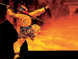 Le Roi singe et la montagne de feu